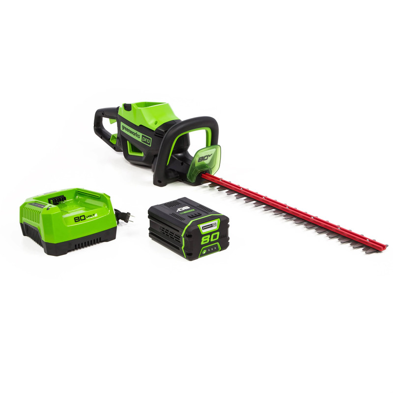 26” Hedge Trimmer 24V with 2.0Ah Battery and 4A Rapid Charger